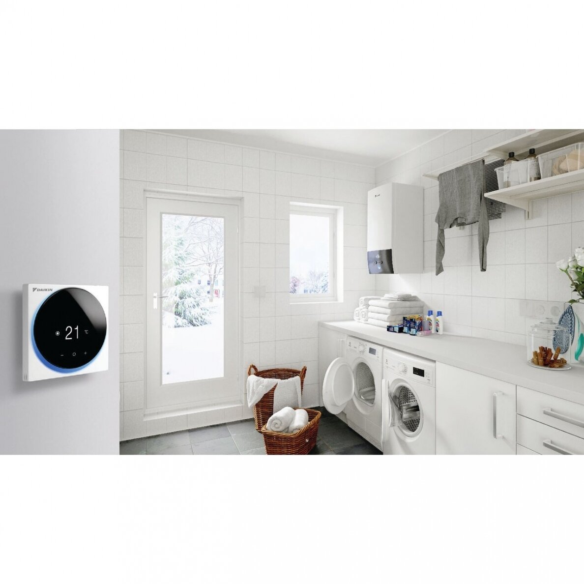 Daikin Madoka vadības pults apkures sistēmām BRC1HHDW balta 2