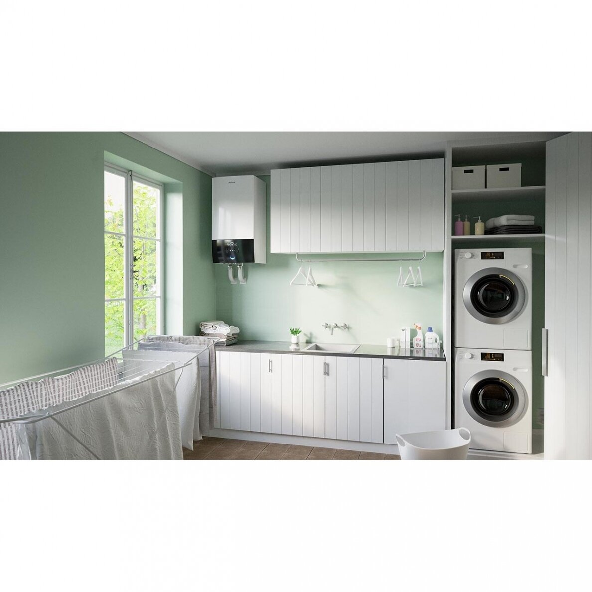 Daikin siltumsūknis EHBH08E6V komplektā āra bloks ERGA06EVH jauda 7.74 kW 3