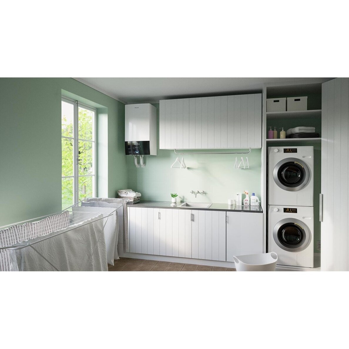 Daikin siltumsūknis ETBH16E6V komplektā āra bloks EPRA18DW17 jauda 13.1 kW 3 Daikin siltumsūknis ETBH16E6V komplektā āra bloks EPRA18DW17 jauda 13.1 kW 3