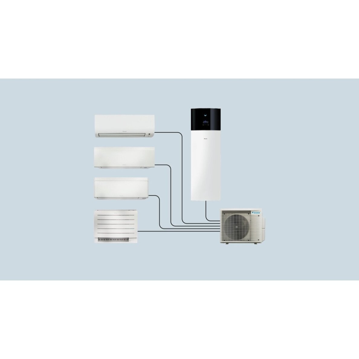 Daikin sistema Multi+ CKHWS230BV3 komplektā āra bloks 5MWXM90A9 4