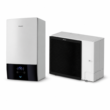 Daikin siltumsūknis EBBX16D6V komplektā āra bloks ERLA16DW17 ar dzesēšanu, jauda 15.96 kW