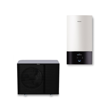 Daikin siltumsūknis ELBH12E9W komplektā āra bloks ERRA12EW1 jauda 9.97 kW