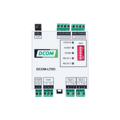 Daikin siltumsūkņa ārējās vadības modulis DCOM-LT/IO ar ieejām un izejām Daikin siltumsūkņa ārējās vadības modulis DCOM-LT/IO ar ieejām un izejām