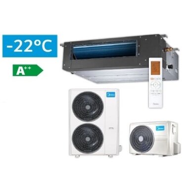 Midea kanāla tipa gaisa kondicionieris MTJ-18HWFNX-QRD1W(GA) komplektā āra bloks MOX330U-18HFN8-QRD0W(GA) Midea kanāla tipa gaisa kondicionieris MTJ-18HWFNX-QRD1W(GA) komplektā āra bloks MOX330U-18HFN8-QRD0W(GA)
