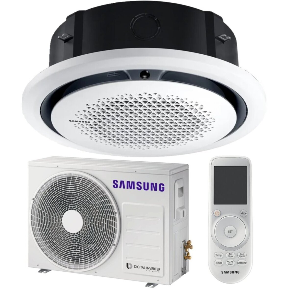 Samsung 360 gaisa kondicionieris AC100BN6PKG/EU komplektā āra bloks AC100BXAPKG/EU